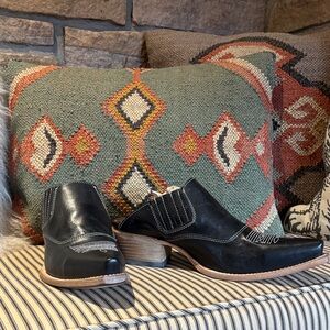 Freebird Black Leather Mules